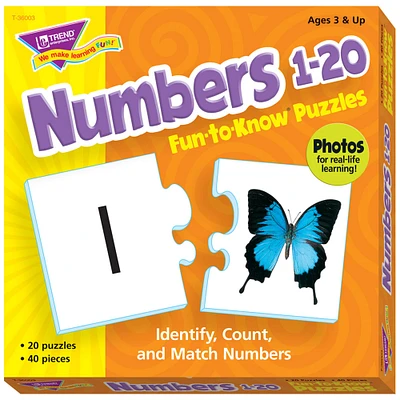 Trend Enterprises® Numbers 1-20 Fun-to-Know Puzzles