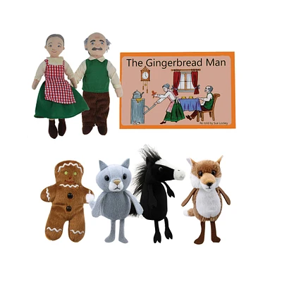 The Gingerbread Boy Finger Puppets & Book Set