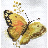 Alisa Colourful Butterflies - Yellow Cross Stitch Kit