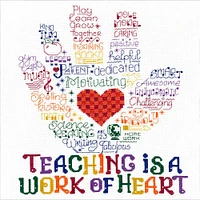 Imaginating Let's Hug A Teacher Counted Cross Stitch Kit