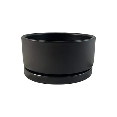 4" Black Ceramic Planter by Ashland®