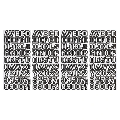 Black Letterman Alphabet Stickers by Recollections™