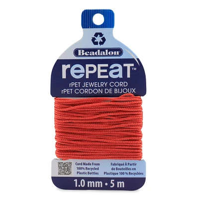 Beadalon® RePEaT™ 1mm Recycled Plastic Jewelry Cord