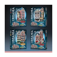 Urbania Collection - 4 3D Puzzles: Hotel, Cinema, Cafe, and Fire Station: 1165 Pcs
