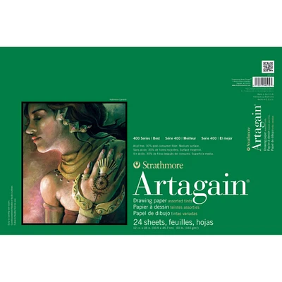 Strathmore® 400 Series Recycled Assorted Tints Artagain® Pad