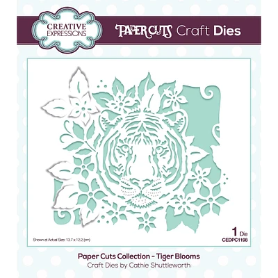 Creative Expressions Paper Cuts Tiger Blooms Craft Dies