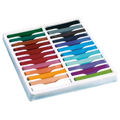 Quality Artist Square Pastels, 24 Colors