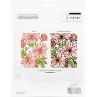 Pinkfresh Studio Floral Focus Cling Rubber Background Stamp