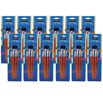 4 Packs: 12 Packs 5 ct. (240 total) Sargent Art® All Purpose Brushes