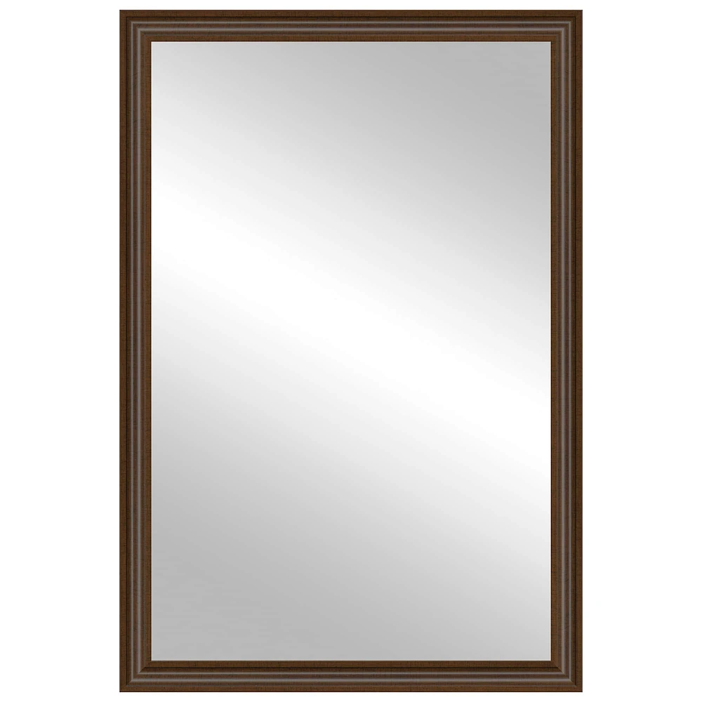 Timeless Frames® Wright Walnut 24" x 37" Framed Mirror