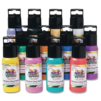 Color Splash!® 12 Color Window Cling Paint Set
