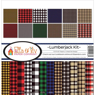 Ella & Viv Collection Kit 12"X12"-Lumberjack