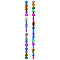 Multicolor Small Lampwork Glass Rondelle Beads, 6mm by Bead Landing™