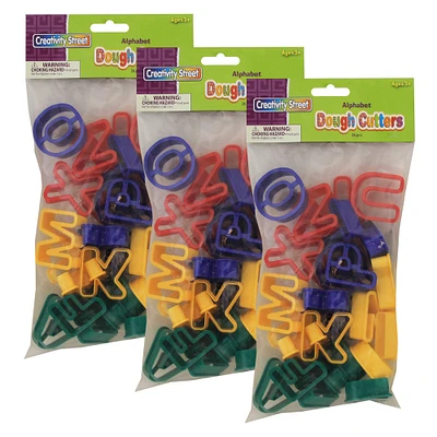 4 Packs: 3 Packs 26 ct. (312 total) Pacon® Capital Letters Dough Cutters