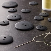 12 Packs: 11 ct. (132 total) Favorite Findings™ Jet Black Buttons