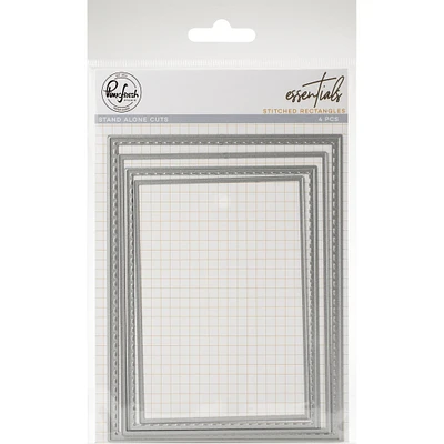 Pinkfresh Studio Essentials Stitched Rectangles Die Set