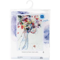 RTO Color Outside The Lines Counted Cross Stitch Kit