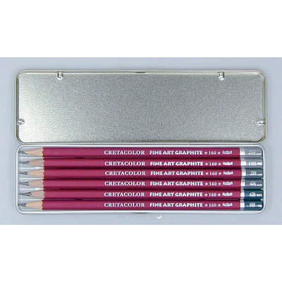 12 Pack: Cretacolor® Fine Art Graphite Pencil Tin Set