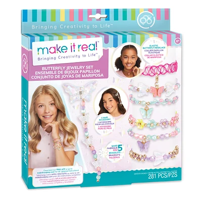 8 Pack: Make It Real™ Butterfly Jewelry Set