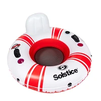 46" Inflatable Red & White Swimming Pool Inner Tube Float