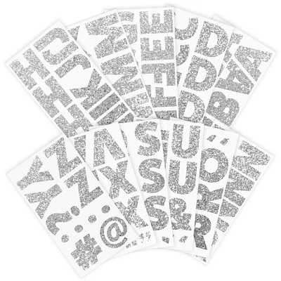 Silver Chunky Glitter Alphabet Stickers by Recollections™