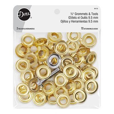 Dritz® Gold 3∕8" Grommets & Tools, 72 Sets