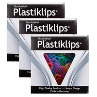 Baumgarten's Plastiklips® Assorted Size Paper Clips, 3 Packs of 315