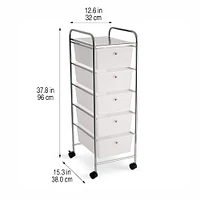 5 Drawer Rolling Cart by Simply Tidy