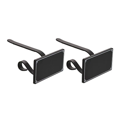 Original MantleClip® With Black Chalkboard Icons, 2ct.
