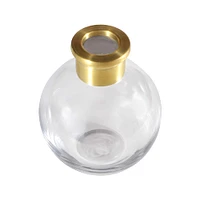 6.6" Gold Top Round Glass Vase by Ashland®