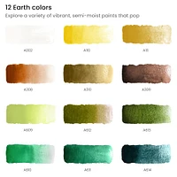 6 Pack: Arteza® Earth Colors Watercolor Half Pan Set