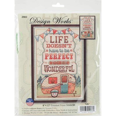 Design Works™ Life is Wonderful Counted Cross Stitch Kit