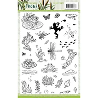 Find It Trading Amy Design Friendly Frogs Clear Stamp Set