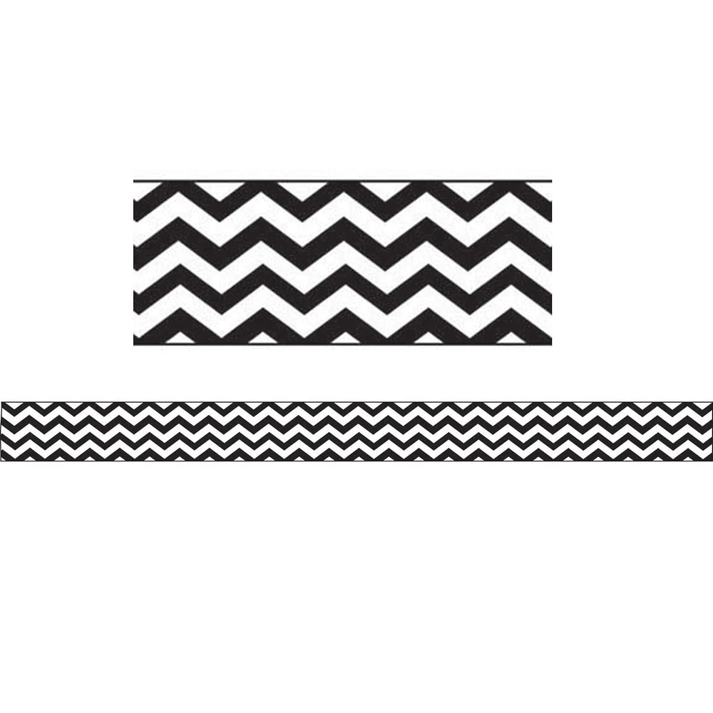 Black Chevron Magnetic MAGI-STRIPS, 12 Packs of 6