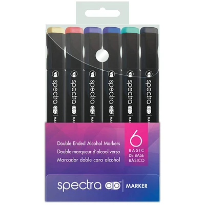 Chartpak® Spectra Ad™ 6 Color Marker Set