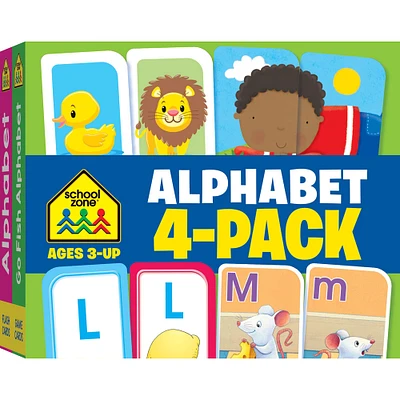 School Zone® Alphabet Flash Card, 4 Pack