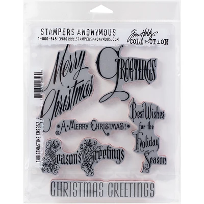 Stampers Anonymous Tim Holtz® Christmastime Stamps