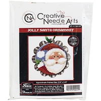 Colonial Needle Jolly Santa Tart Tin Counted Cross Stitch Kit