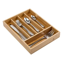 Honey Can Do Bamboo Silverware Drawer Organizer