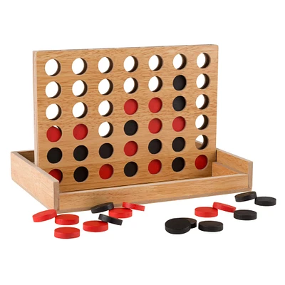 Toy Time Classic Four in a Row Wooden Game