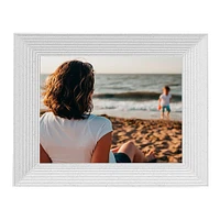 Aura Frames Mason White Quartz 10" x 8" Digital Photo Frame