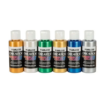 Createx™ Airbrush Color Pearlescent 6 Color Set