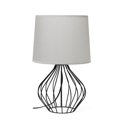 Simple Designs 19.7" Geometrically Wired Table Lamp