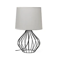 Simple Designs 19.7" Geometrically Wired Table Lamp