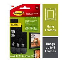 3M Command™ Black Picture Hanging Strip Mixed Pack