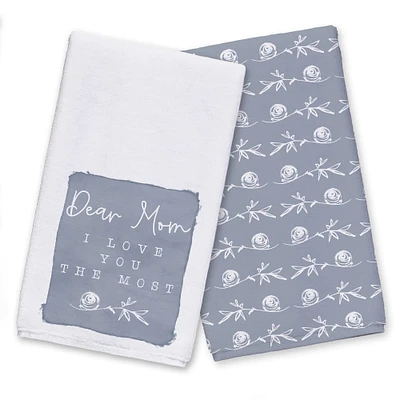 Dear Mom I Love You Most Tea Towel Set