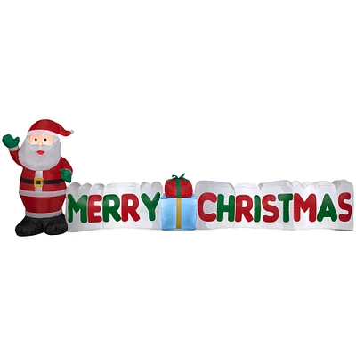 9ft. Airblown® Inflatable Merry Christmas Sign with Santa