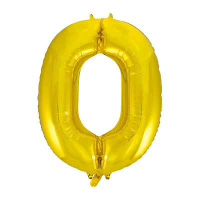 Gold Foil Number Balloon by Celebrate It