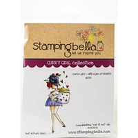 Stamping Bella Curvy Girl With A Jar Of Hearts Cling Stamps