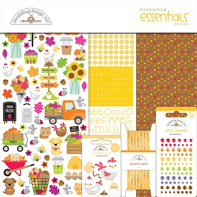 Doodlebug Essentials Farmers Market Page Kit, 12" x 12"